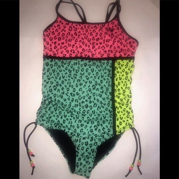 Justice Girls Swimwear Bathing Suit swimsuit 16.5 - Picture 1 of 2